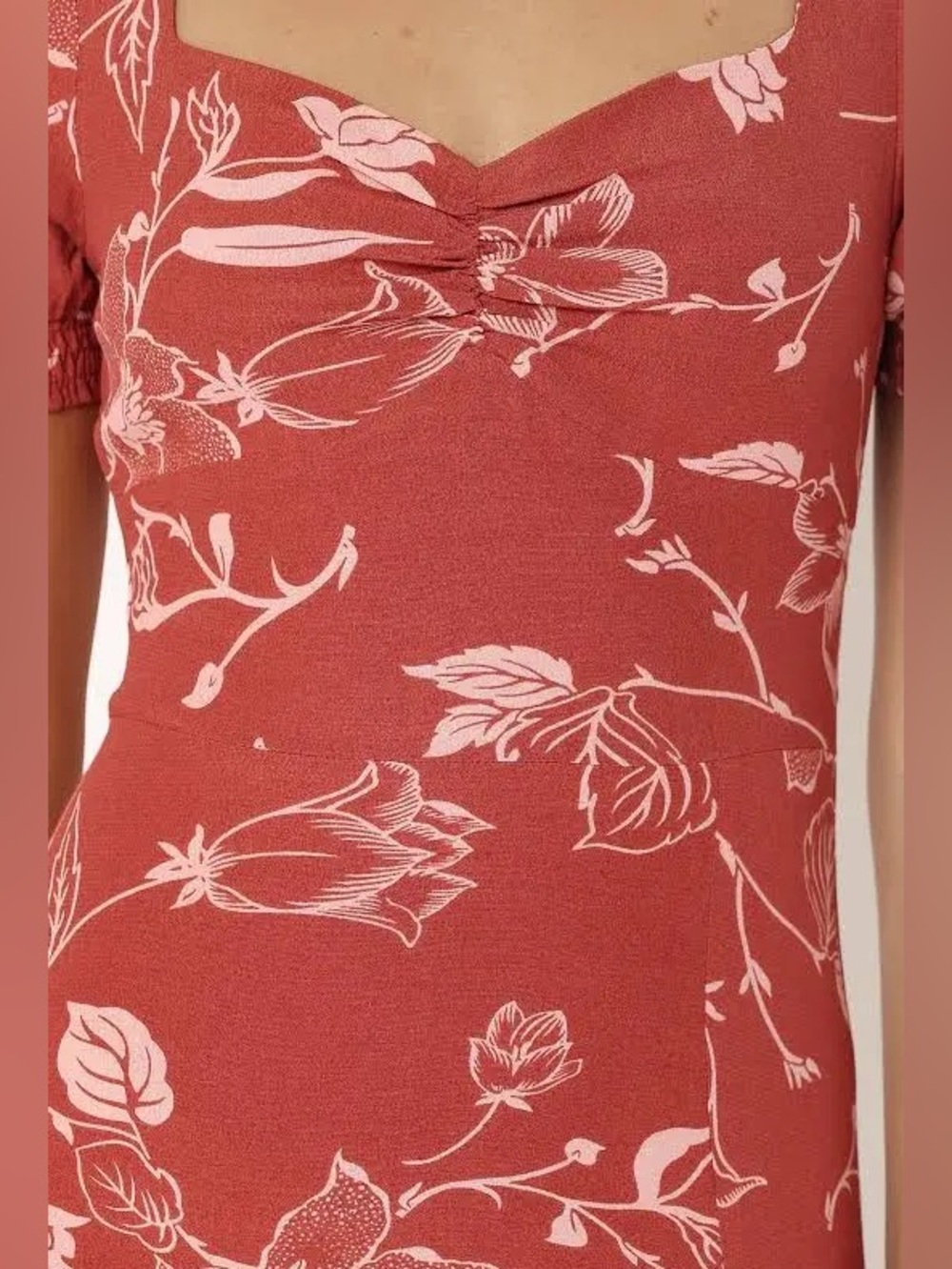 Petal & Pup Franklin Floral Puff Sleeve Midi Dress - Picture 2 of 7